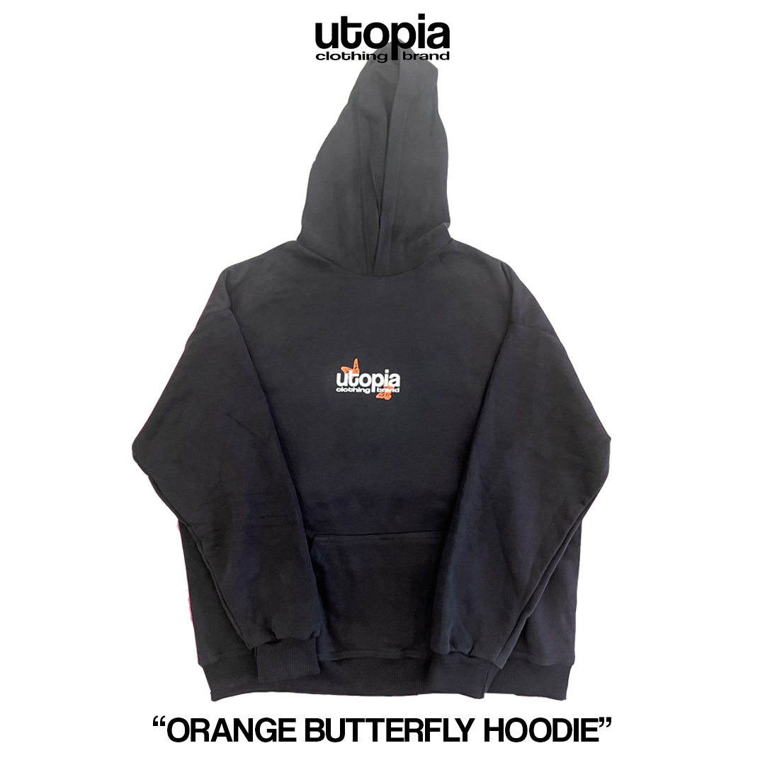 Canguro "Orange Butterfly Hoodie"